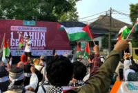 Seruan Palestina Merdeka Bergema di Kota Bandung