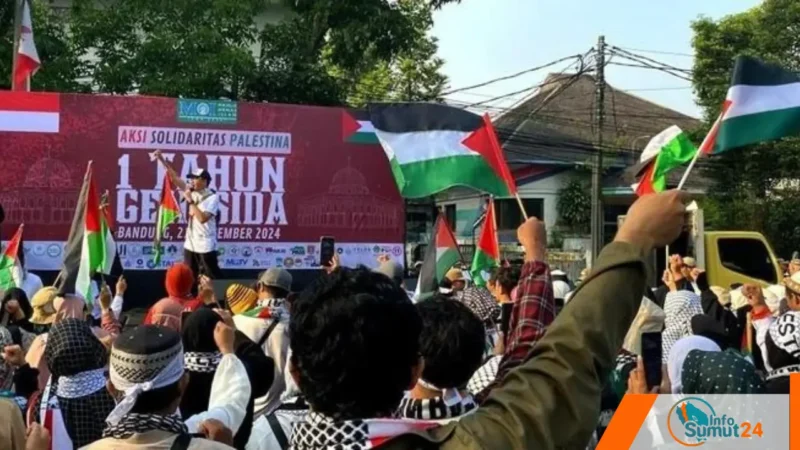 Seruan Palestina Merdeka Bergema di Kota Bandung