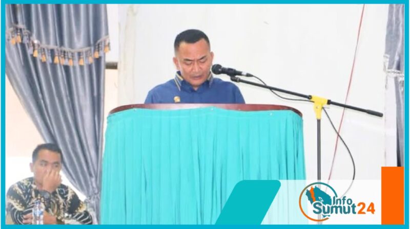 Candrow Manurung Anggota DPRD Dari Partai NasDem selaku juru bicara dari DPRD Toba saat menyampaikan hasil pertama reses DPRD Toba