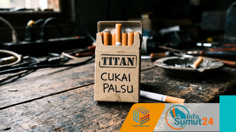 Foto ilustrasi kemasan rokok cukai palsu