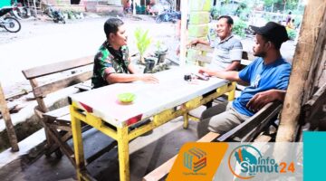 Babinsa Kunjungi Warga Desa Tanah Pinem