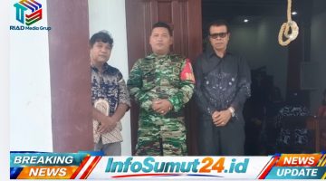 Babinsa Koramil 05/TP Hadir Berikan Rasa Aman pada Pelaksanaan Ibadah Minggu di GBKP Desa Kutabuluh